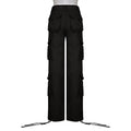 Autumn And Winter European And American Women's Clothing Tooling Straight-leg Trousers